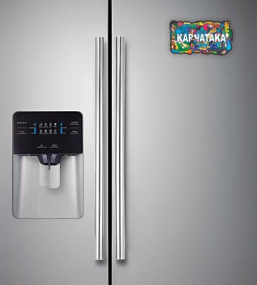 Indian State Theme Wooden Fridge Magnet  Magnet for Home Office Kitchen Refrigerator Door Stylish Decor Souvenir Gift  Indoor Decorative Gift Item (Karnataka Fridge Magnet)